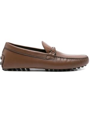 Tod's Leather Loafers - Brown