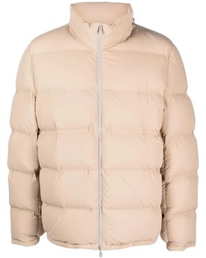 Brunello Cucinelli Funnel-Neck Puffer Jacket - Natural