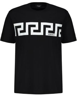 versace t shirt black and white