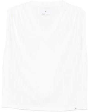 Woc Matera V-Neck Sleeveless Vest - White