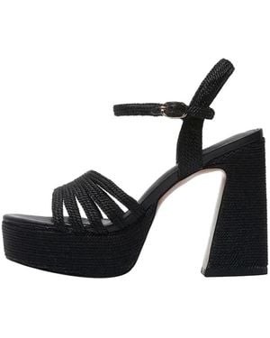 Emanuélle Vee Bukle-Detail Sandals - Black