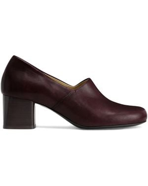 Lemaire Pumps Anatomic Con Tacco Largo 55Mm - Marrone