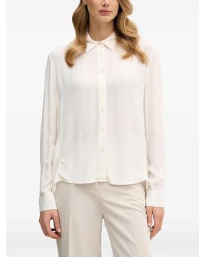 Sisley Blouse Met Ruches - Wit