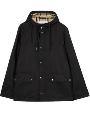 Burberry Pembrey Nylonjacke Mit Kapuze - Schwarz