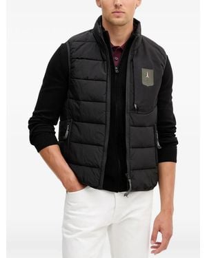 Aeronautica Militare Padded Badge Gilet - Black