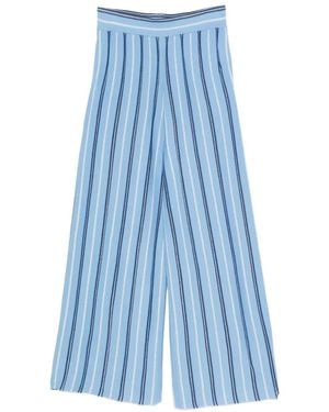 Bompard Striped-Pattern Palazzo Pants - Blue