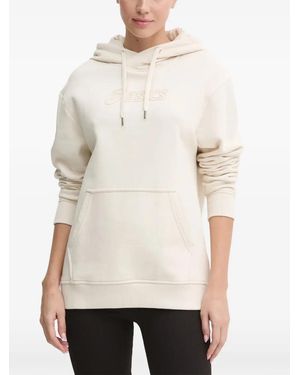 Asics Logo-Detailed Hoodie - Natural