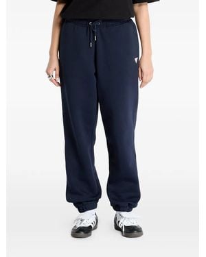 Guess Logo-Patch Drawstring Track Trousers - Blue