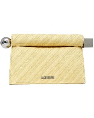 Jacquemus Rond Carre Clutch Bag - Natural