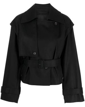 JNBY Gabardina Corta Con Espalda Abierta - Negro