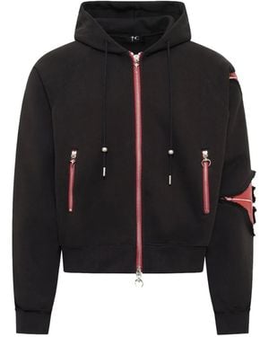 THUG CLUB New Rock Zip-Up Hoodie - Black