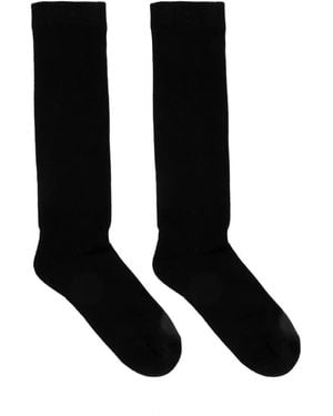 Rick Owens Ribbed Socks - Black