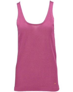 Tom Ford Logo-Plaque Tank Top - Pink