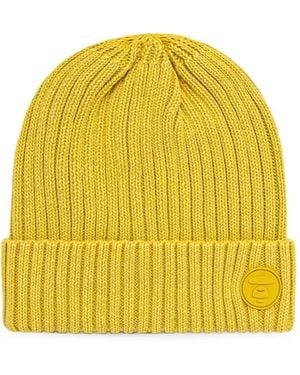 Aape By A Bathing Ape Berretto A Coste Con Applicazione Logo - Giallo
