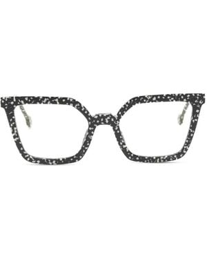 L.A. EYEWORKS Gafas Hersh Con Montura Geométrica - Negro