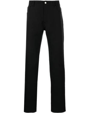 Courreges Mid-Rise Straight-Leg Trousers - Black