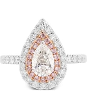 HYT Jewelry 18K And Rose Diamond Ring - White