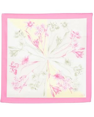 Liu Jo Floral-Detail Scarf - Pink