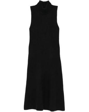 Magda Butrym High-Neck Sleeveless Midi Dress - Black