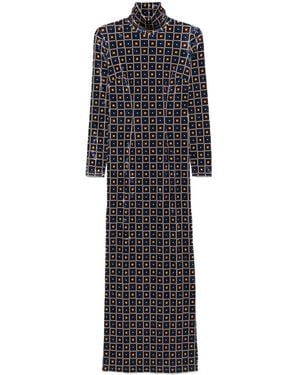 Pierre Louis Mascia Ranat Maxi-Jurk - Zwart