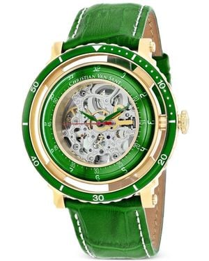 Christian Van Sant Dome 45Mm Watch - Green