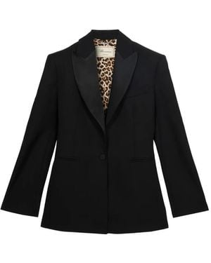 Blumarine Single-Breasted Blazer - Black
