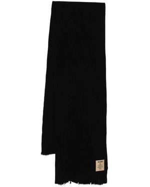 Uma Wang Ribbed Cashmere Scarf - Black