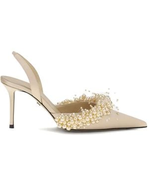 Mach & Mach Escarpins À Bride Arrière - White
