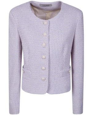 Tagliatore Button-Fastening Jacket - Purple