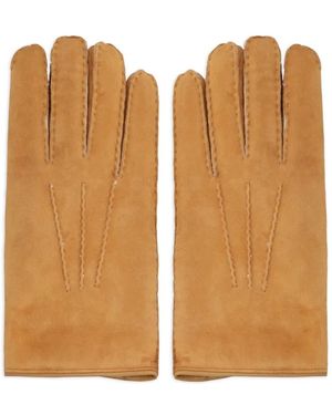 Moorer Hideko Suede Gloves - ブラウン