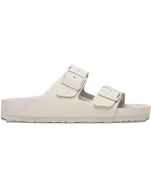 Birkenstock Arizona Buckle-Fastening Flat Sandals - White