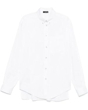Mugler Camicia Gessata - Bianco