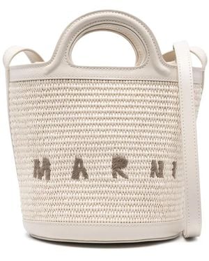 Marni Small Tropicalia Bucket Bag - White