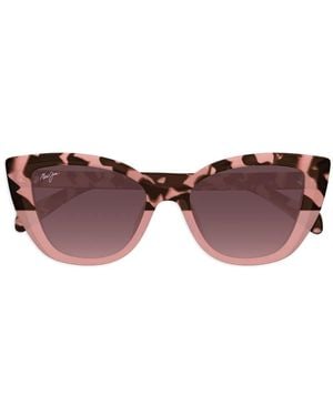 Maui Jim Blossom Tortoiseshell Cat-Eye Sunglasses - Pink