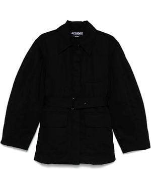 Jacquemus Raglan-Sleeve Jacket - Black