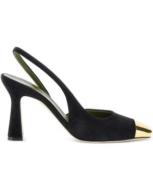 MARIA LUCA 90Mm Eleonora-Toe Slingback - Black