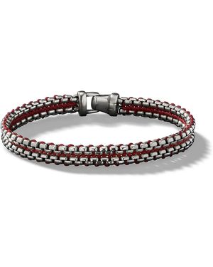 David Yurman Bracciale Woven Box Chain - Metallizzato