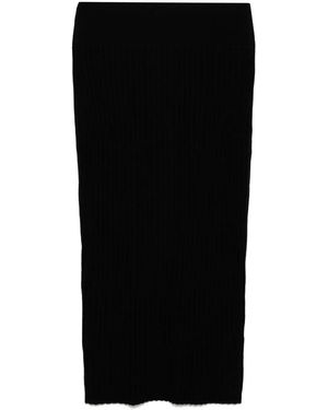 James Perse Ribbed Pencil Skirt - Black