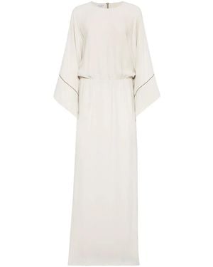 Brunello Cucinelli Kleid aus Seide - Weiß