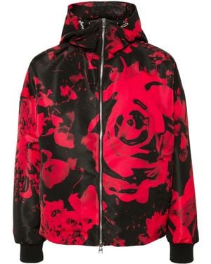 McQueen Hooded Jacket - Red