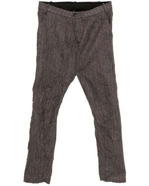 Masnada Pantaloni A Righe - Grigio