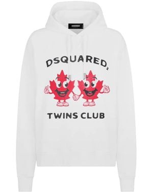 DSquared² Sudadera Con Estampado Gráfico - Gris