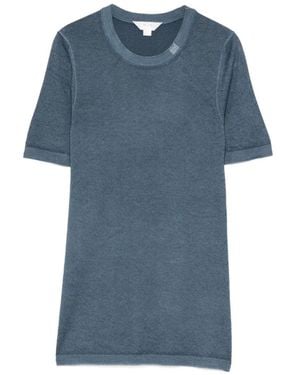 Malo Tavolozza Cashmere Short-Sleeves Jumper - Blue