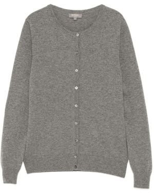 N.Peal Cashmere Olivia Cardigan - Grey