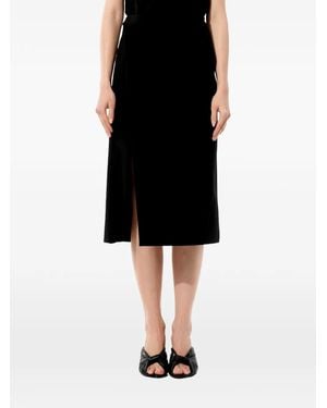 Balenciaga Asymmetrical Wrap Skirt - Black