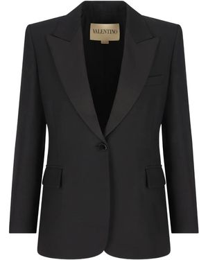 Valentino Garavani Single-Breasted Blazer - Black