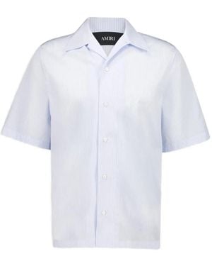 Amiri Starburst Striped Camp-Collar Shirt - White