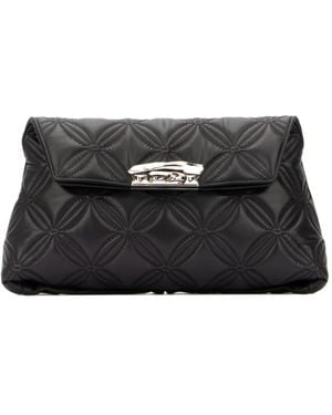 McQueen Sculptural Large Pouch - Black