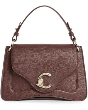 Coccinelle Grained-Leather Shoulder Bag - Brown
