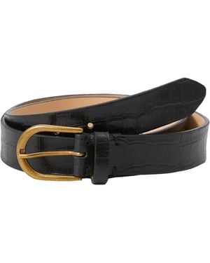 SELECTED Leather Belt - Black